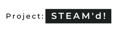 Logo that reads Project: STEAM'd!